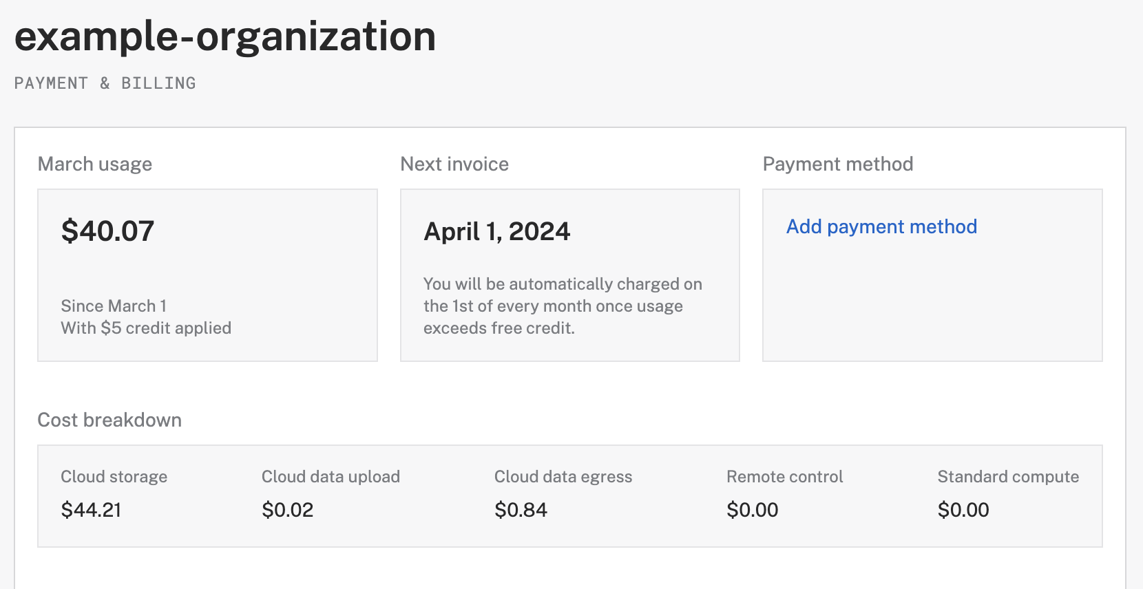 Payment and billing overview